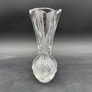 Vintage Crystal Vase 24% Lead Crystal by Noble Excellence appx 7.5"